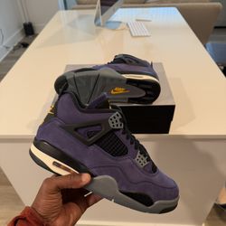 Jordan 4  Lakers Size 10  with receipt