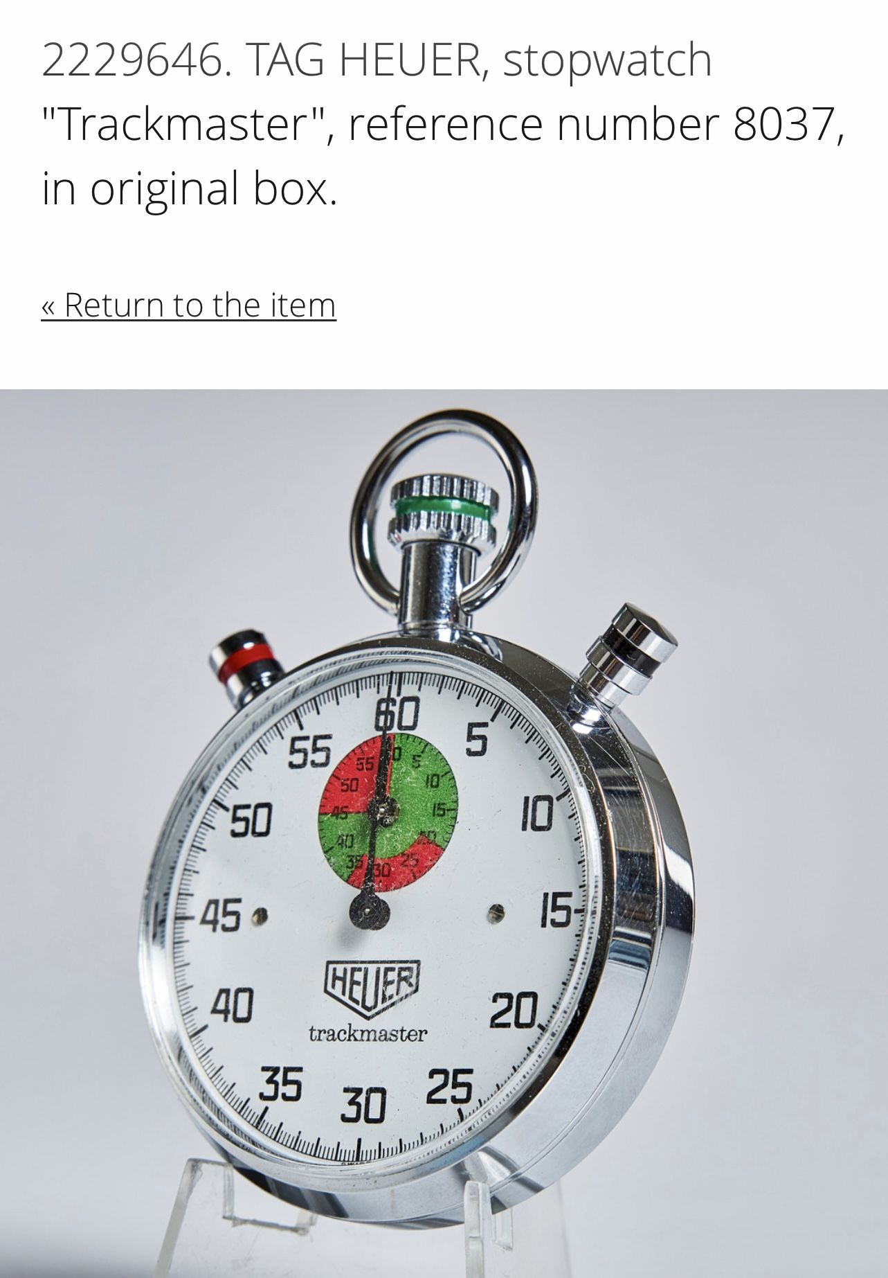 TAG HEUER, stopwatch 