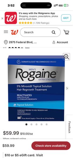 2 boxes Brand New Men's Rogaine Hair Regrowth Treatment Foam - 3 Pack Cans
