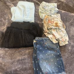 Bundle Of 3 Shorts & 2 Skirts For Girls