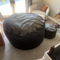 Ultimate Sack 6ft Bean Bag Chair-Light Sage Suede-$200 OBO