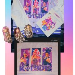 K-POP Jacket,  K-pop Purse  And K-POP Dolls 