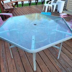 Patio Five-Sided Polygon Table