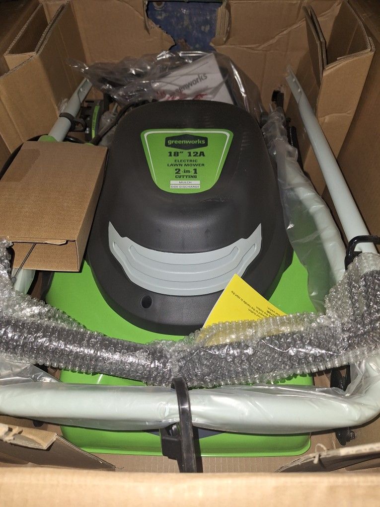 Greenworks 18 Corded Electric Push Lawn Mower