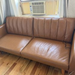 Brown Sofa Bed  78’ X 30