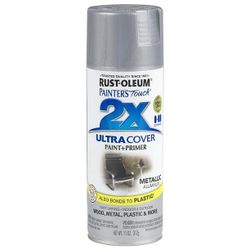 (6 Pack)Rust-Oleum 249128-6 PK Painter's Touch 2X Ultra Cover, Metallic Aluminum