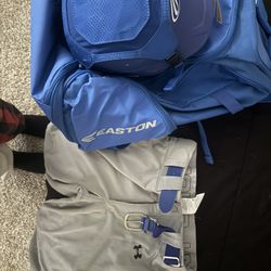 Easton Baseball Bag And Helmet Along With Pants