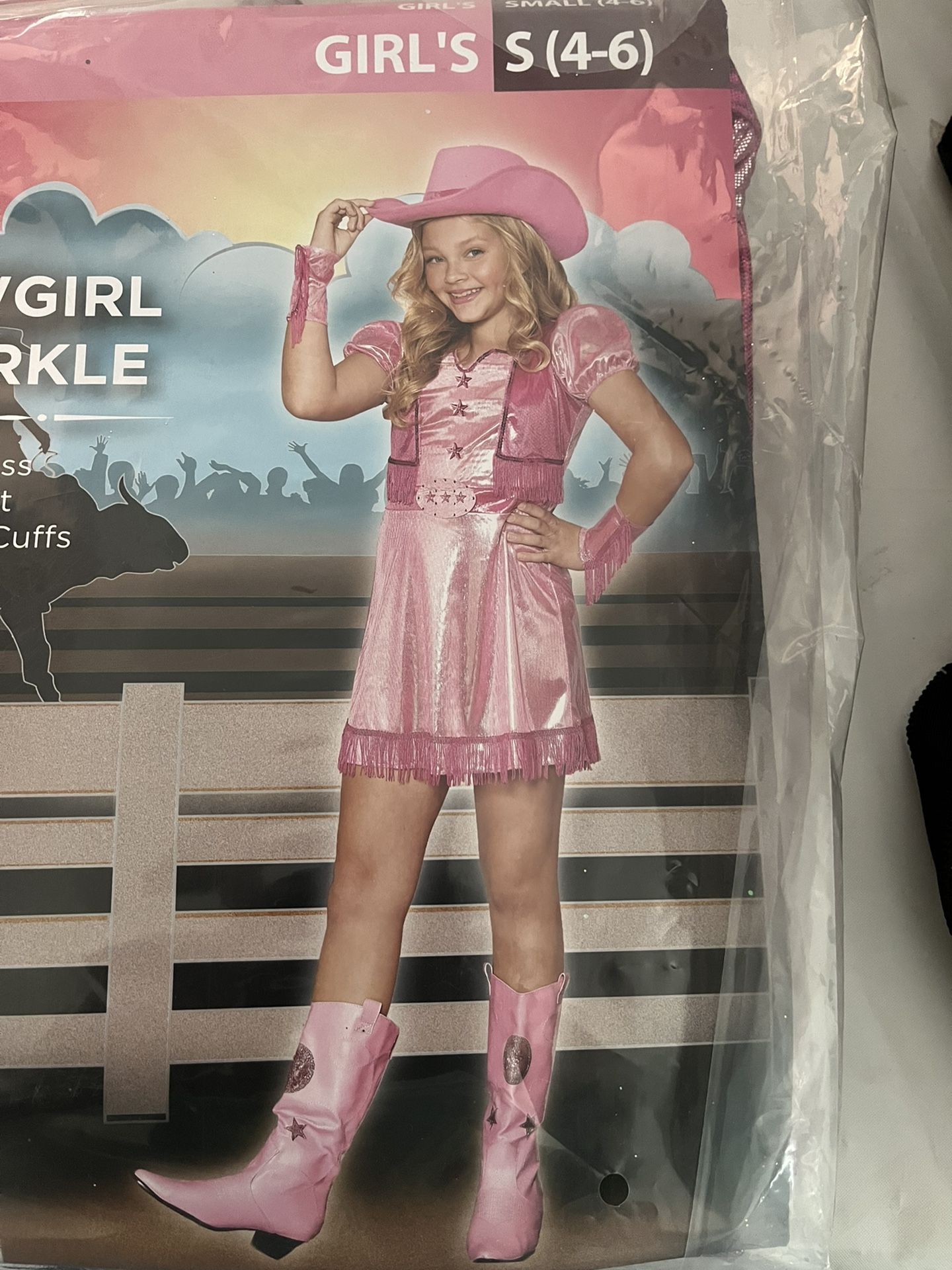 Girls Cowgirl Costume (size 4-6)