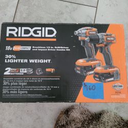 Rigid 18v Motor Brushless  Combo Kit