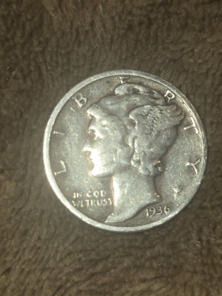 1936 MERCURY DIME