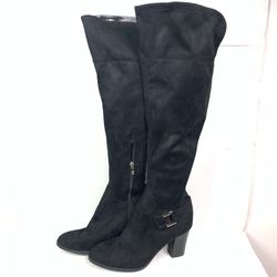 Marc Fisher Women's Size 10 Christyna Slouch Boots Black Suede