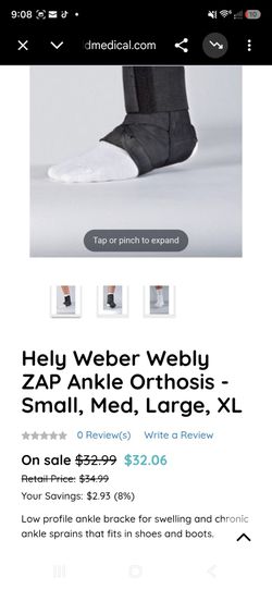 Hely Weber Webly ZAP Ankle Orthosis