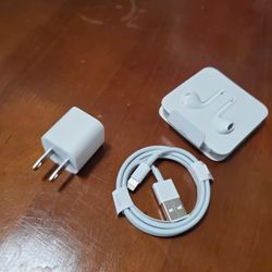 Apple Airpods + Charge Box + Cable 