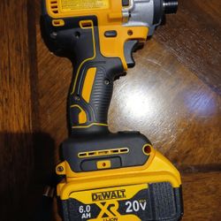 20v Dewalt Brushless Impact/driver Dcf887and Battery 6.0