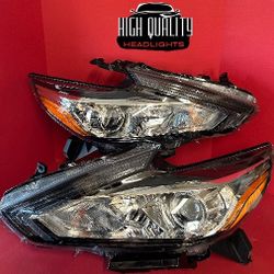 Nissan Altima 2016. 2018 headlights.