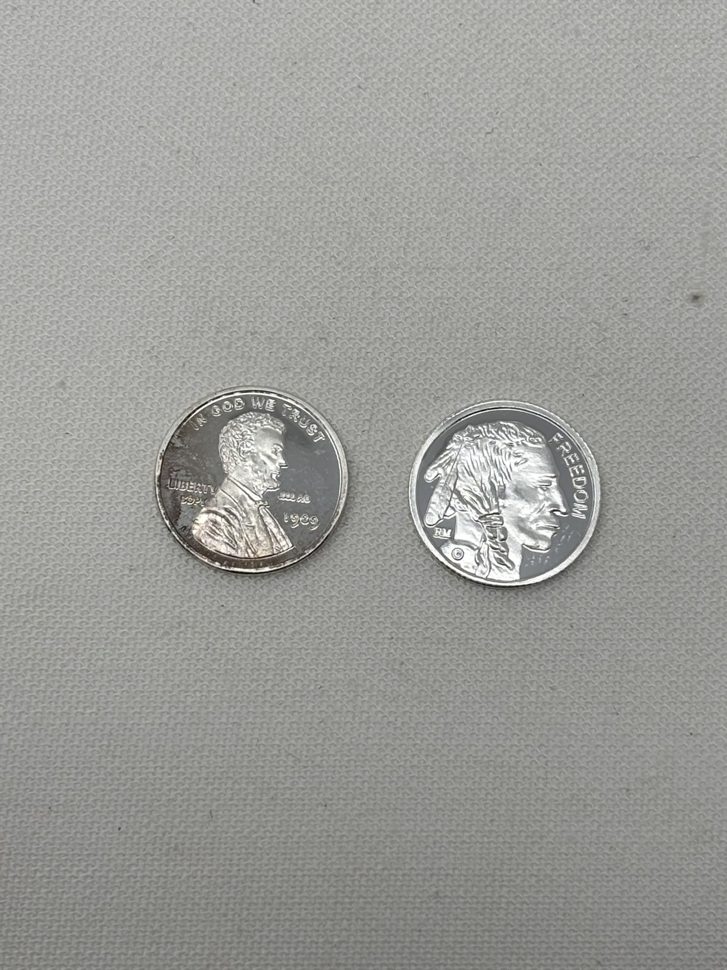 2 - 1 Gram Round Buffalo And Wheat Patterns