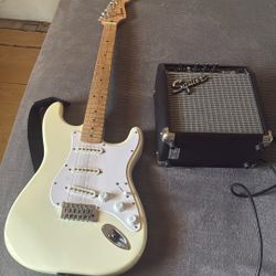 Electric Guitar And Amplifier 