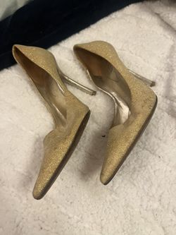 Glitter Gold Guess High Heels