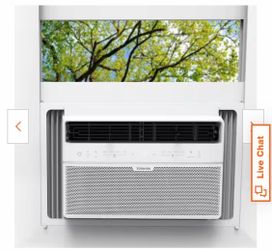 18,000 BTU 208/230 Volt Smart Wi-Fi Touc Control Window Air Conditioner with Remote for upto 1,000 sq. ft.
