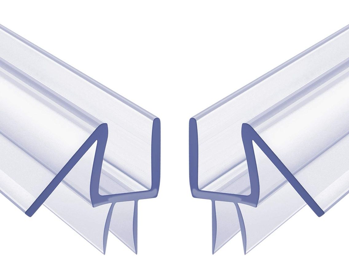 2-Pack Butecare Frameless Shower Door Bottom Seal