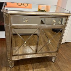 Mirror Side Table Or Nightstand 