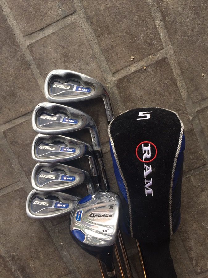 Golf club set - Ram g force irons and wood