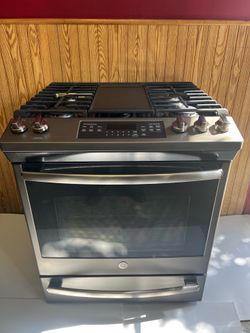 Stove Gas G.E 5 Burners Slide-In