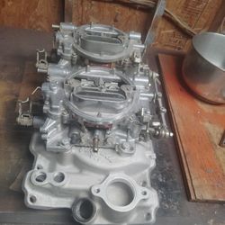 Chevy Small Block Intake And Carburetor S 