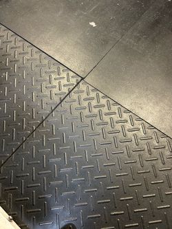 12 Horse stall mats used for garage gym