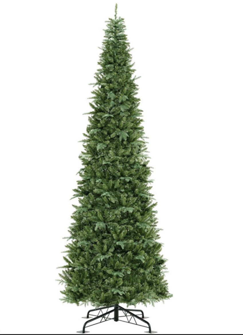 12ft. Tall Prelit Hinged Artificial Tree 2517 PVC PE BRANCH TIPS (BRAND NEW UNOPENED BOX)