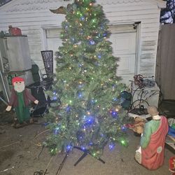 Price Is Firm Beautiful 7 Ft Multifunctional Pre-lit Christmas Tree
