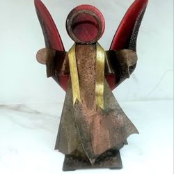 Angel en Hierro Y Resina 