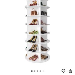 Shoe Holder Rotating ( White ) 