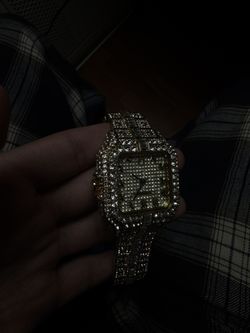 Cartier Style Moissanite Watch – Iced Out – Great Shine 💎