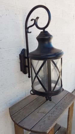 Huge Lantern Outdoor Light Fixture - $45