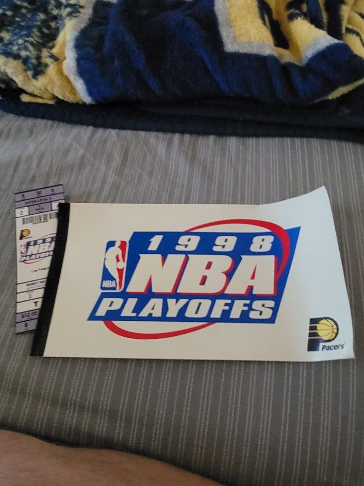 1998 Indiana Pacers Playoff Tickets Used/Unused
