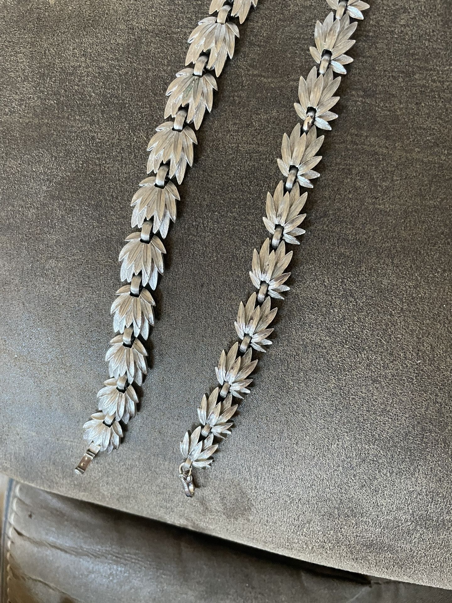 Trafari Silver Bracelet And Necklace