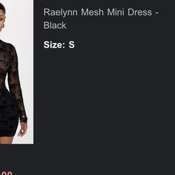Mini black dress