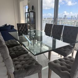 Glass Table With Glass Base
