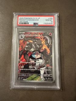 Japanese Team Rocket's Houndoom #100 Psa 10