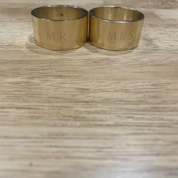 Mr And Mrs Napkin Ring Holders