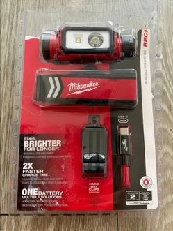 Milwaukee 2163-21 REDLITHIUM USB Rechargeable LED Headlamp Kit – Open Box
