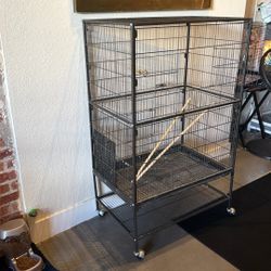 Rolling Metal Flight Cage