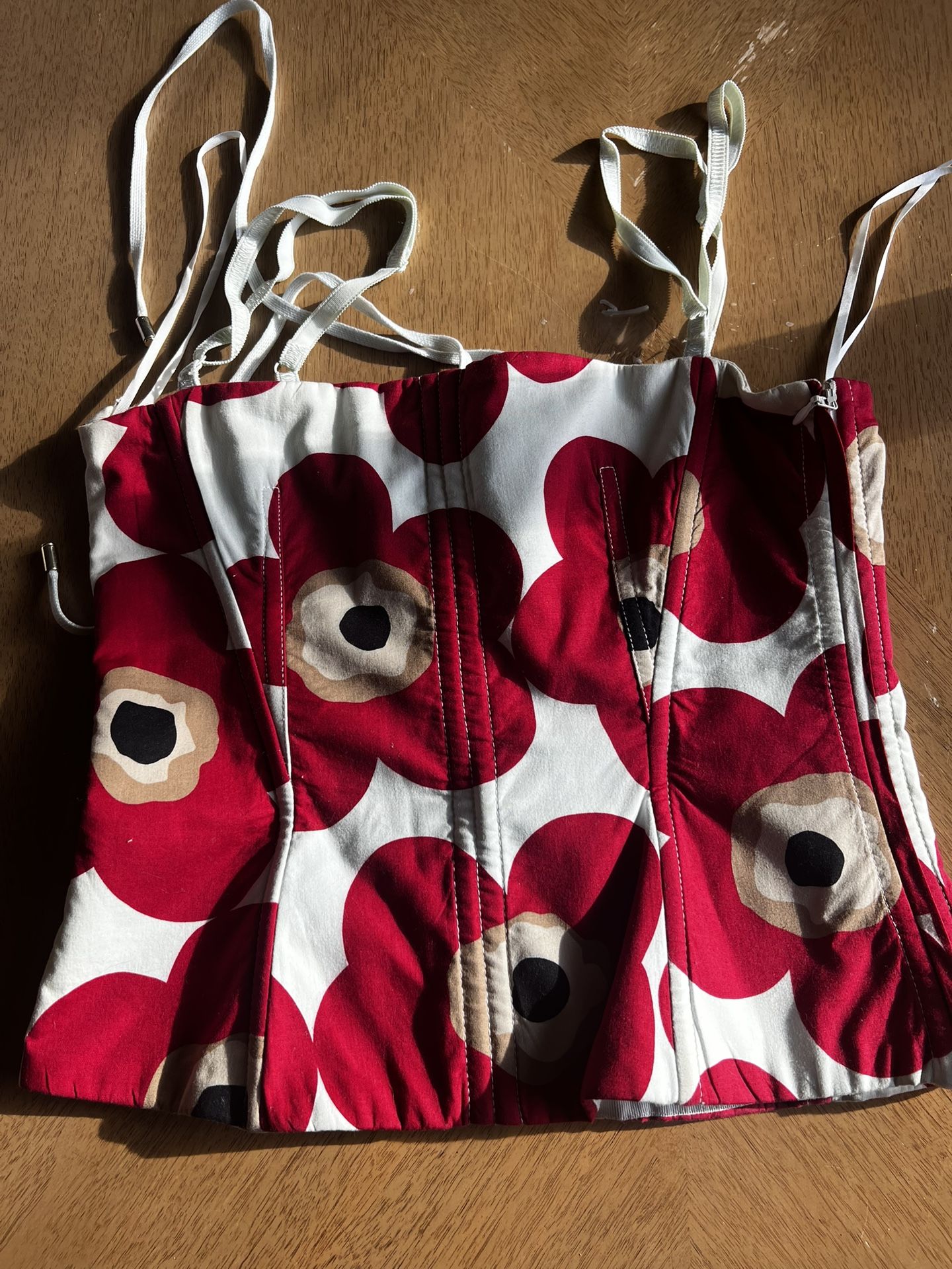Vintage D&G Poppy Corset Bustier Top