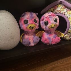Hatchimal Twins Plus A House And a Decorative Egg 
