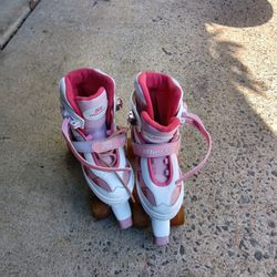 Size 4 Roller Skates Wheels Light Up At Night