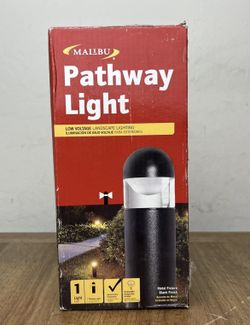 MALIBU Architectural Pathway Light Black Low Voltage 59 Linens 8301-9300-01