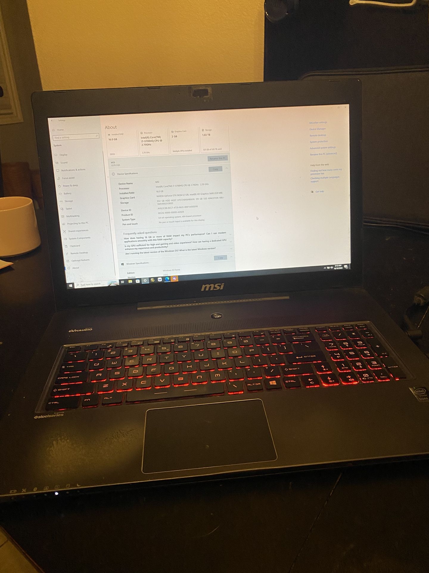 Msi Gaming Laptop