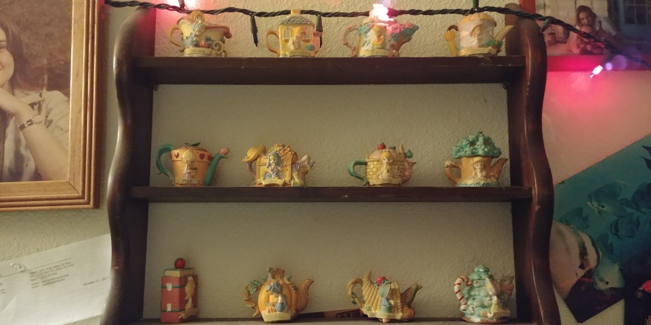 Collectible Precious Moments tea pots