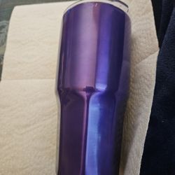 Large Drink Mug  Purple Insulated Stainless Steel